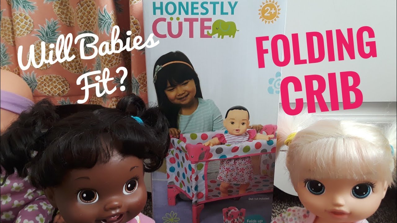 Honestly Cute Crib Unboxing + What Size Dolls Fit Inside?