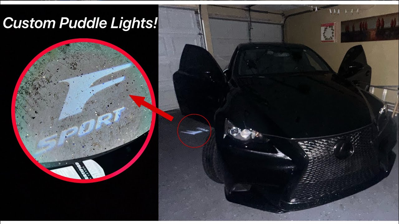HOW TO INSTALL CUSTOM LED LEXUS PUDDLE LIGHTS!! (EASY MOD)