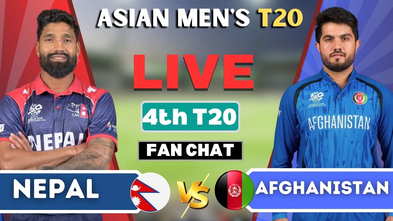 🔴LIVE: Afghanistan vs Nepal, 4th Match, Asian Games 2026 | Live Score & Commentary | SPORTSINFONPL
