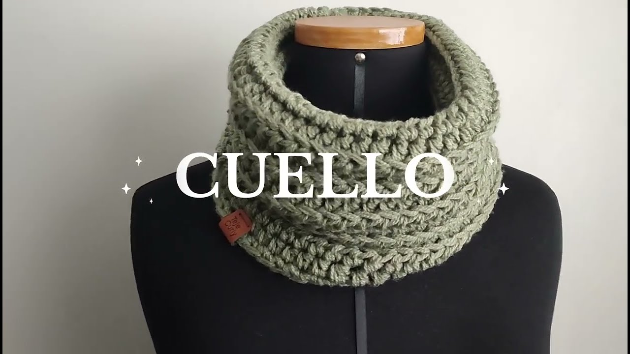 Cuello Alpes - Cuello a Crochet Paso a Paso | Rápido y Fácil para Principiantes