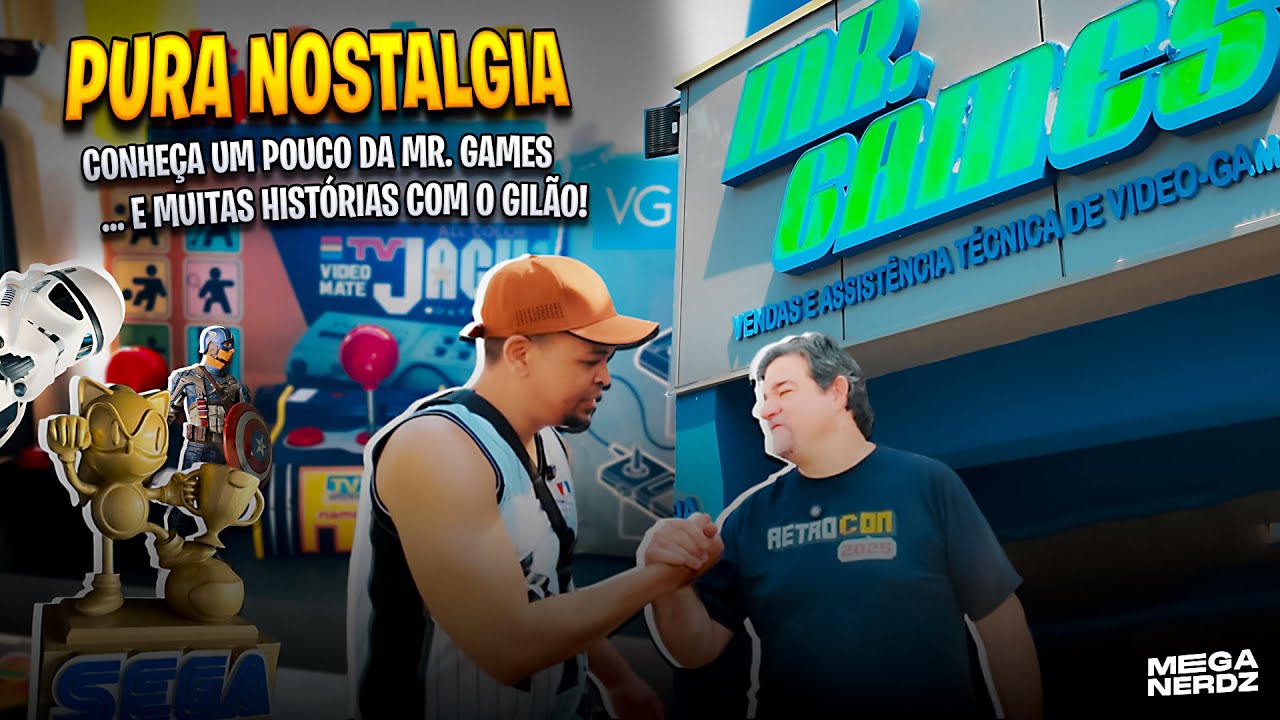 Visitamos a Mr.Games 🕹️ RetroGames, Raridades, Jogos e muita história com o Gilão