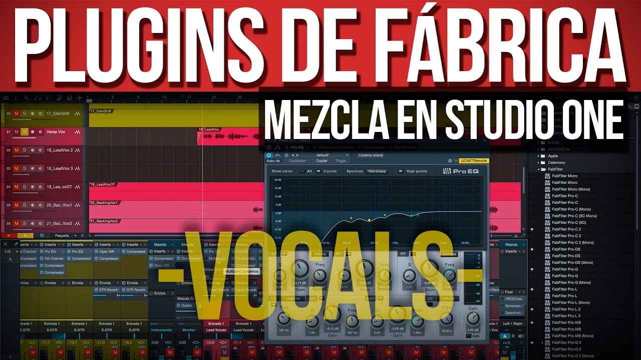 Como mezclar con los plugins de fábrica (Voces) | Studio One