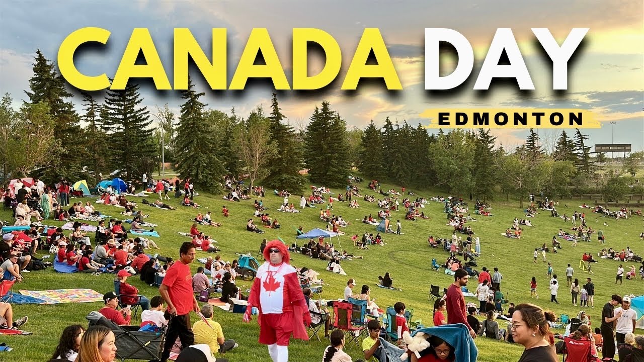 Canada Day 2025 Celebration in Mill Woods Park 🇨🇦 | Full Fireworks Show 🎆 | Food & Fun in Edmonton