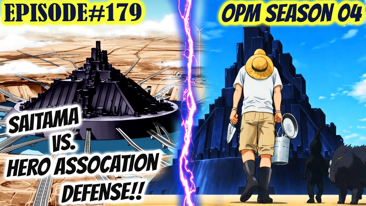 New Hero Association Ultimate Defense Vs. Saitama BlackSperm Rover One Punch Man Season 5 EP 179