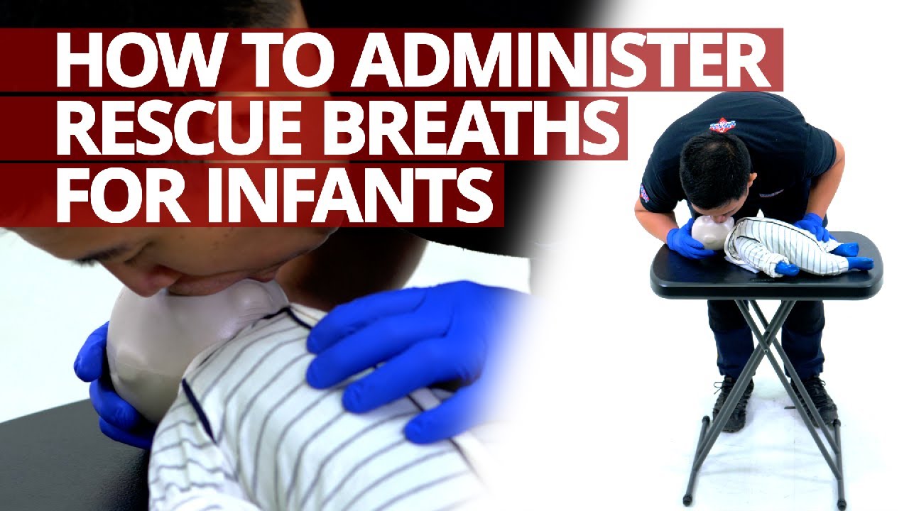 How to Administer Rescue Breaths for Infants #Lifesaver #FirstAid