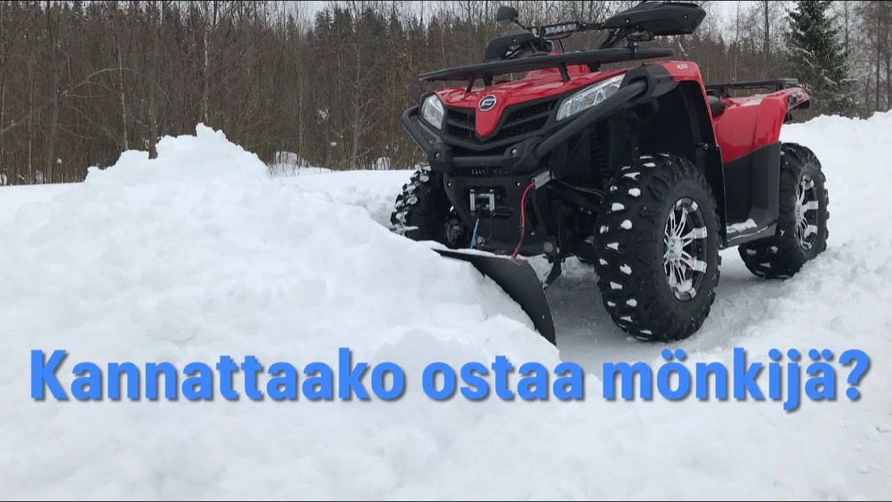 Kannattaako ostaa m&ouml;nkij&auml; lumit&ouml;ihin? | CF Moto 520S #cfmoto #m&ouml;nkij&auml; #mottimatti