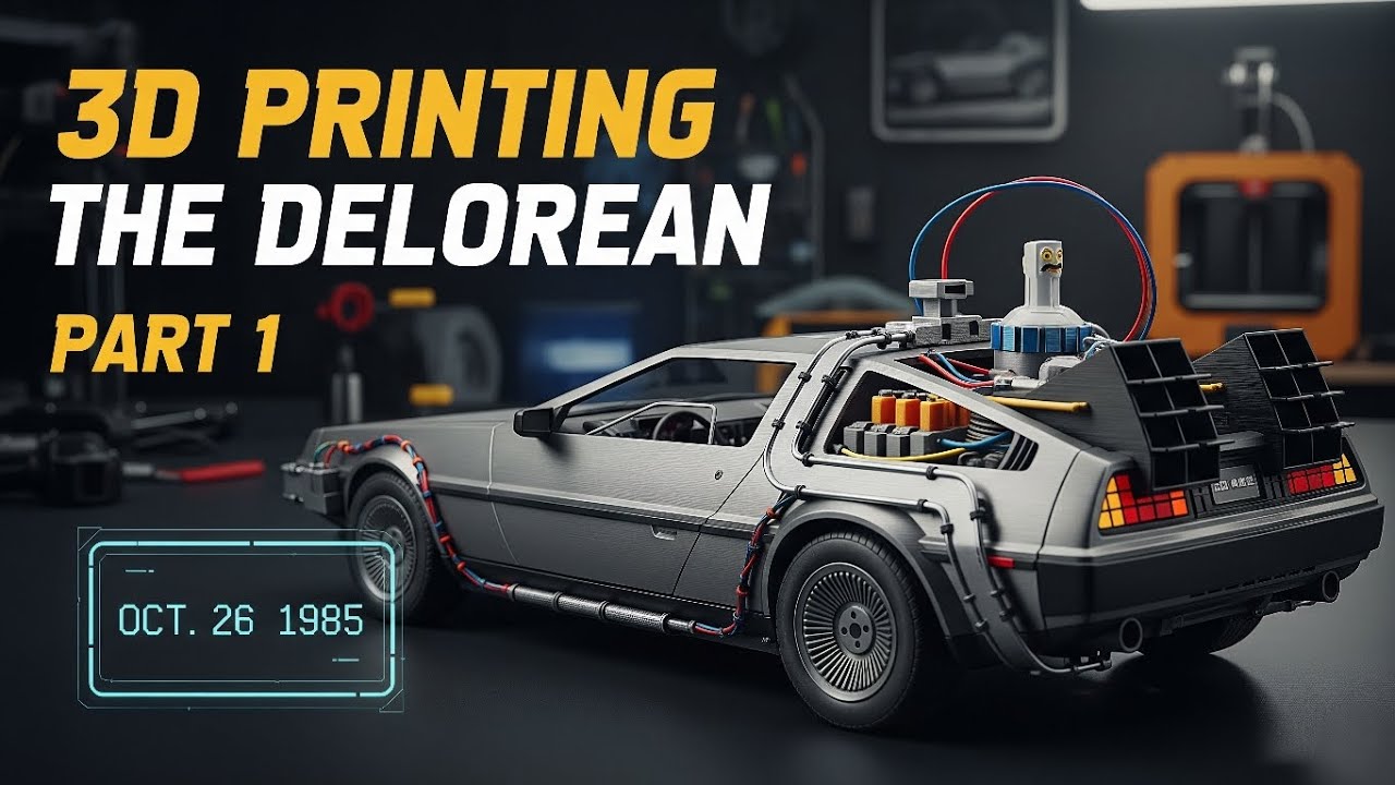 I 3D Printed the DeLorean Time Machine from Back to the Future!