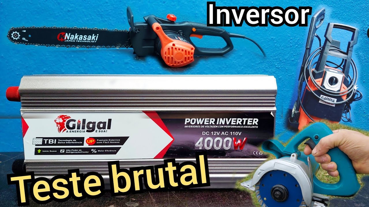 teste inversor GILGAL 12v para 110v lançamento