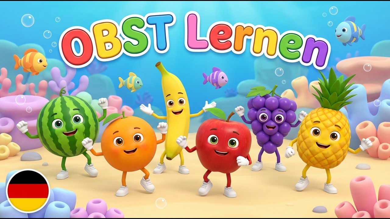 Äpfel, Bananen & mehr 🍓 Bekannte Kinderlieder zum Obst lernen für Babys und den Kindergarten