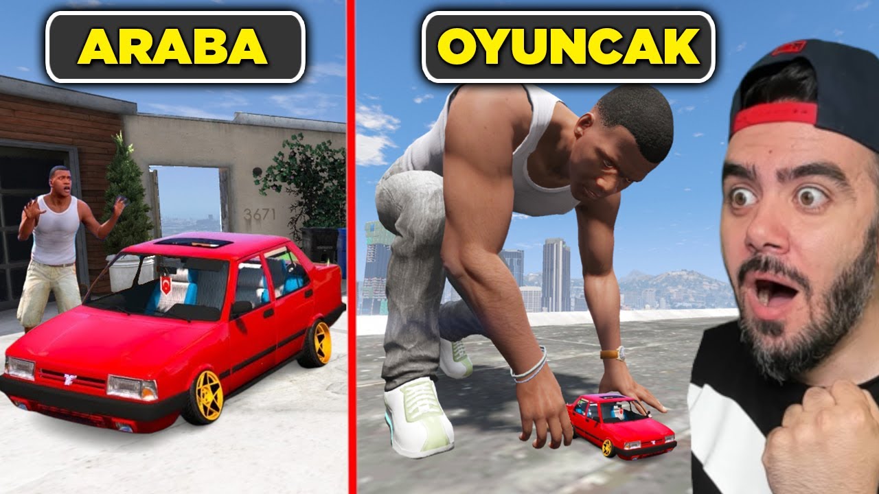 FRANKLIN HER KAZA YAPTIĞINDA ARABASI OYUNCAK OLUYOR - GTA 5 MODS