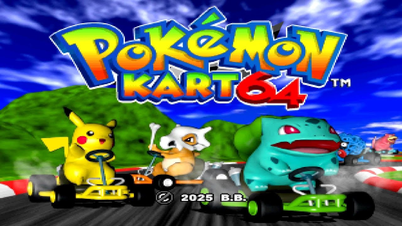 Mario Kart 64 - Pokemon Kart 64 // Full Game 100% Walkthrough (150cc)