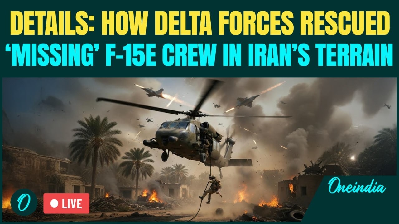 U.S. F-15E Crew Rescued LIVE: How Delta Forces HUNT Down Missing Crew & What Happened in Last Moment