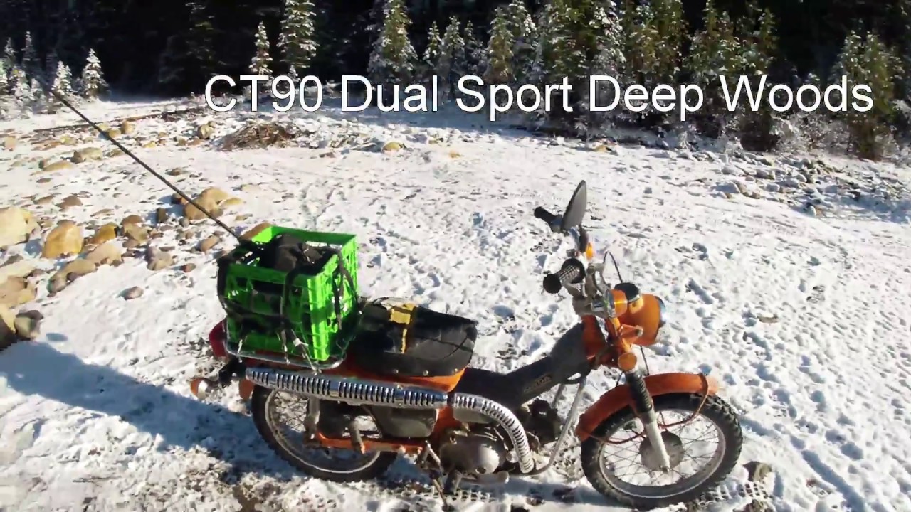 Honda Trail CT90 Snow and Bushwacking