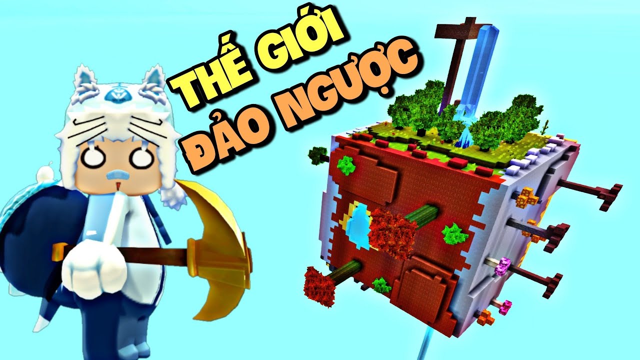 Một mình sinh tồn trong thế giới đảo ngược Mini World | Meowpeo