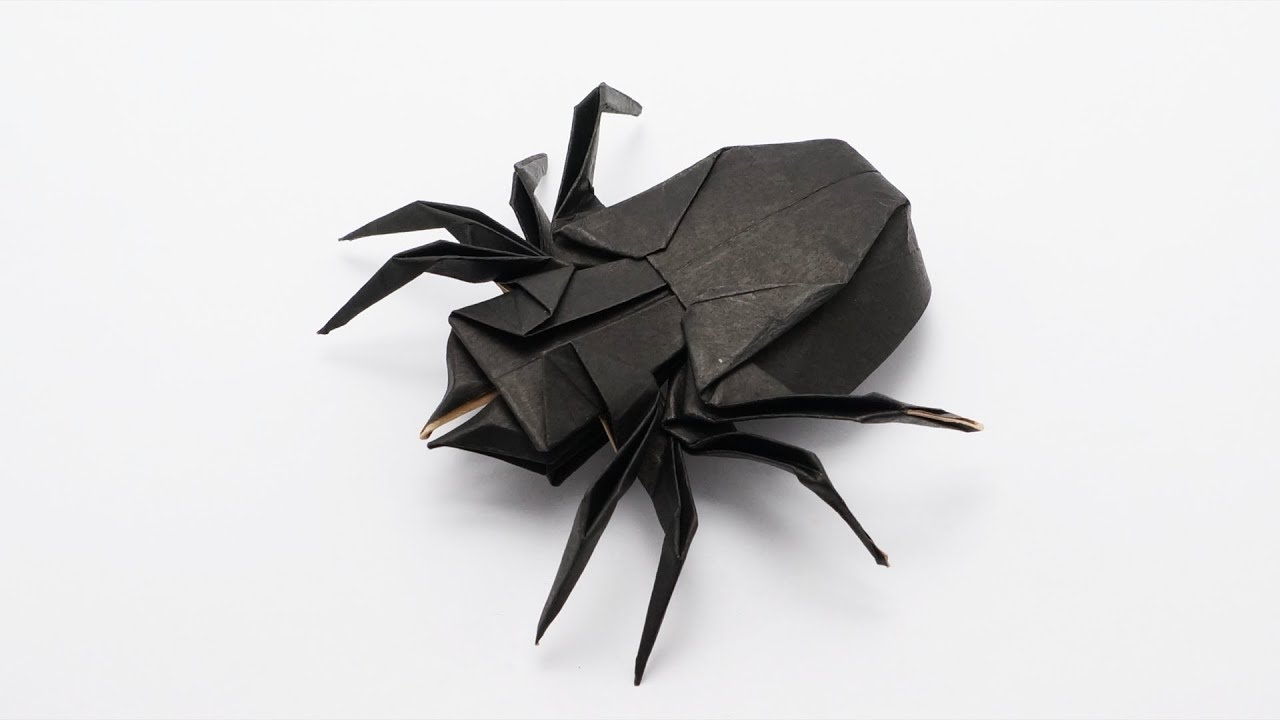 ORIGAMI SPIDER 🕷🕸 (Traditional + Jo Nakashima) - Halloween