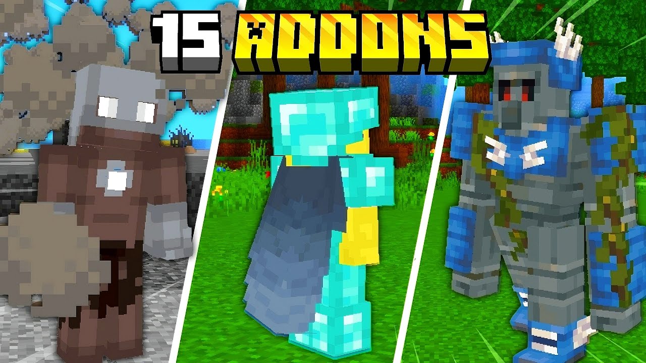 LOS 15 MEJORES ADDONS [MODS] Para MINECRAFT PE/BEDROCK 1.21