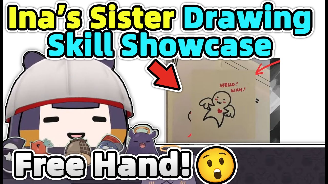 ✅Ina Showing Anenis Drawing & Anenis in Person as Draw (Hololive EN)