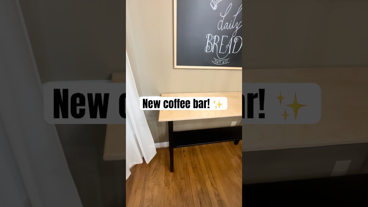 Let’s set up my new coffee bar!