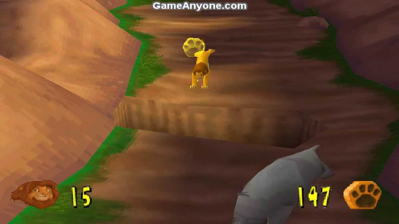 The Lion King: Simba's Mighty Adventure (PS1) - Part 7 (Rhino Chase)
