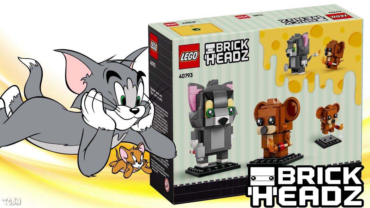 LEGO Brickheadz 2025 Tom & Jerry Figures (40793) - Unboxing & Speed Build 4K