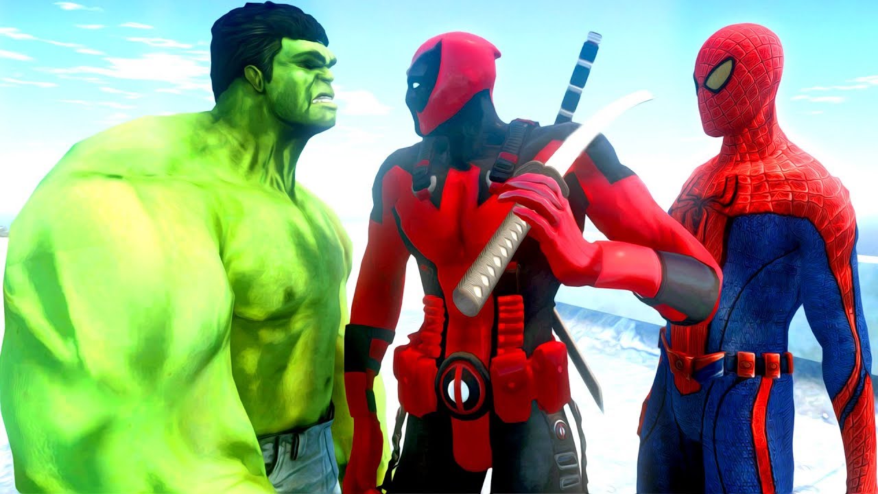 MARVEL ŞAMPİYONLAR TURNUVASI ÖRÜMCEK ADAM, DEADPOOL, DEMİR ADAM VE HULK