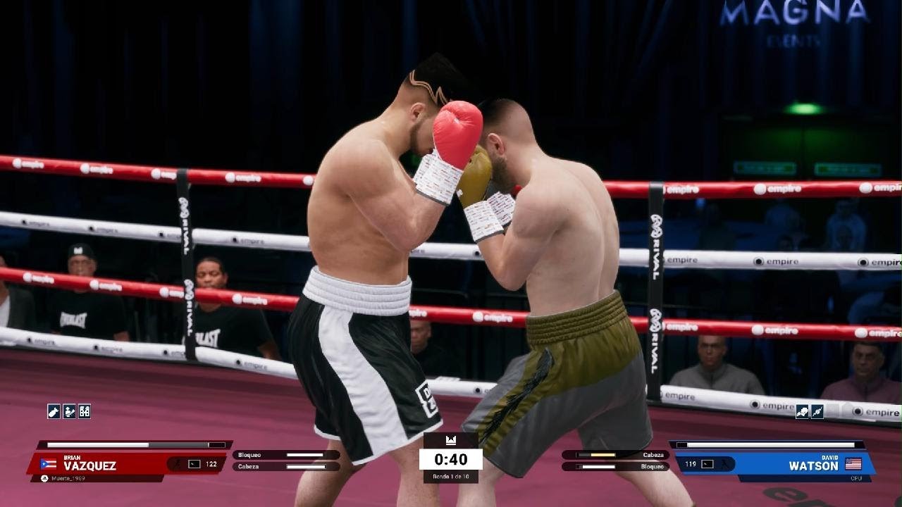 Jugando boxeo  ganado la pelea