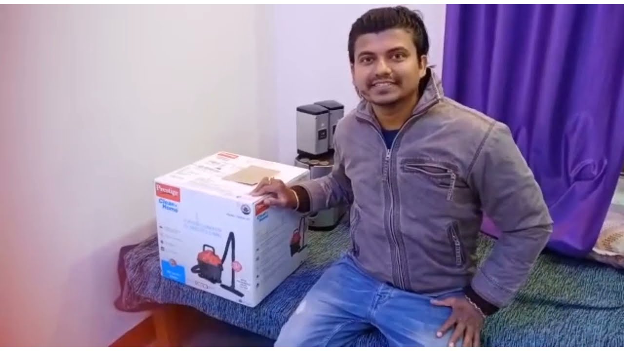 Prestige vacuum cleaner unboxing installation and use for dry and wet cleaning with Hepa filter