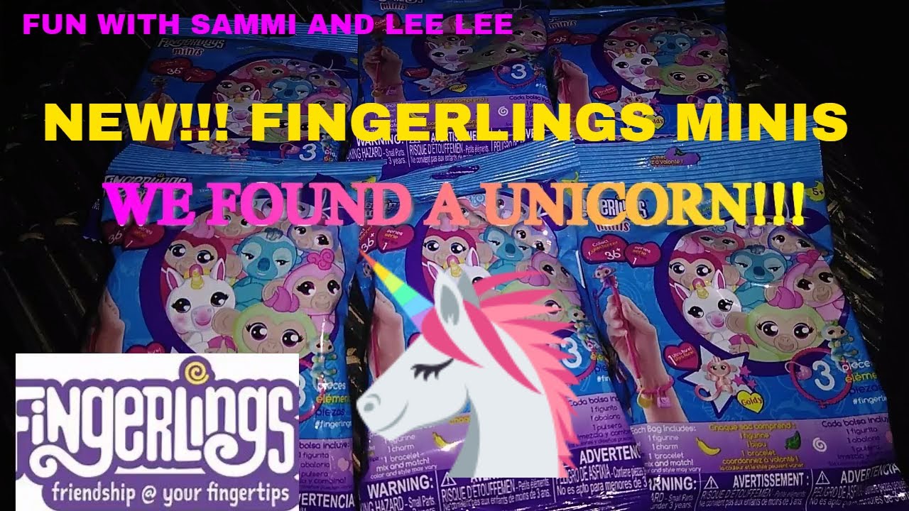 NEW FINGERLINGS MINIS / UNICORN FOUND / PJ MASKS SERIES 4 BLIND BAG