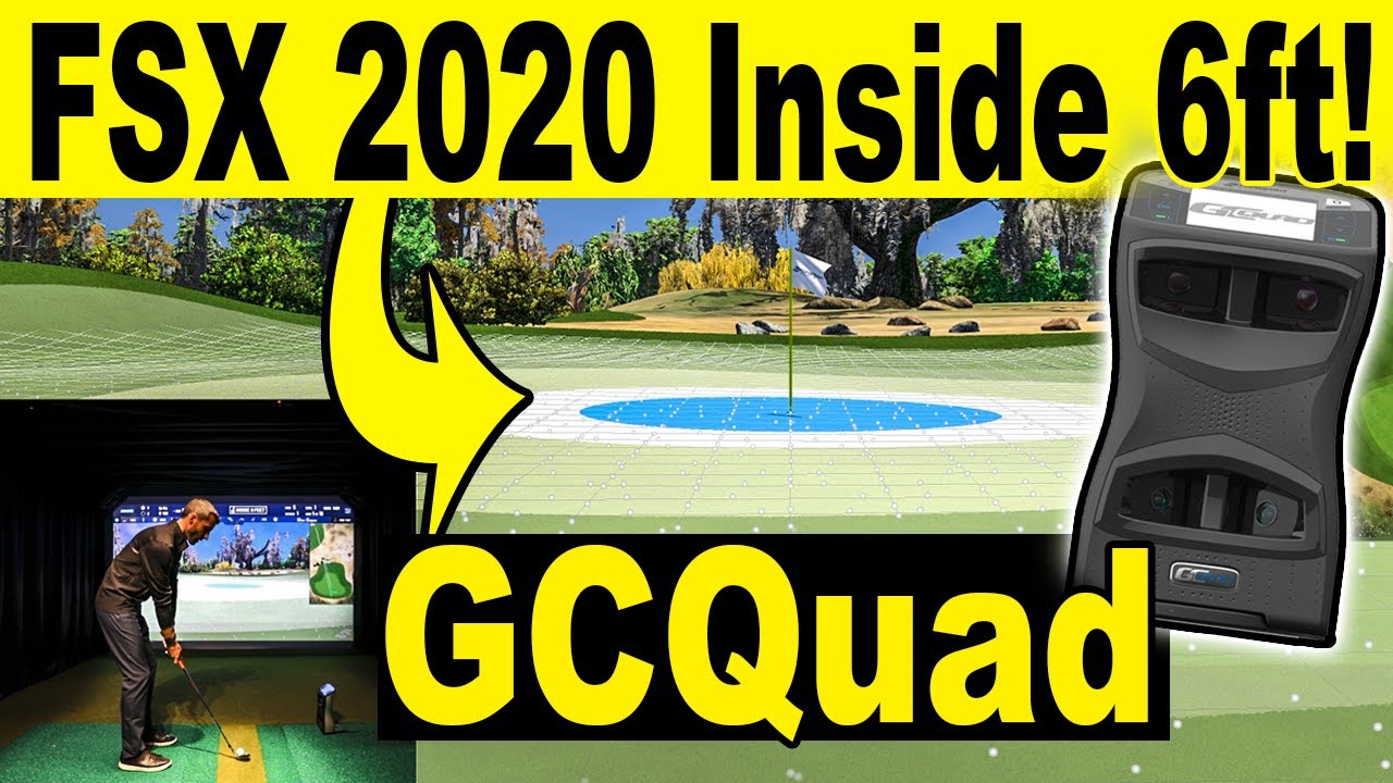GCQuad Launch Monitor - FSX 2020 Golf Simulator Software 