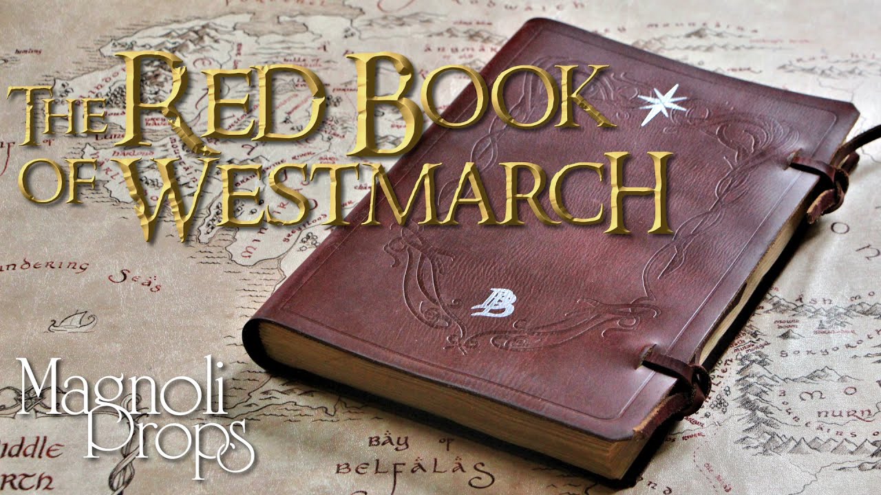 The Red Book of Westmarch Prop Replica (Bilbo's Journal from The Lord of the Rings)