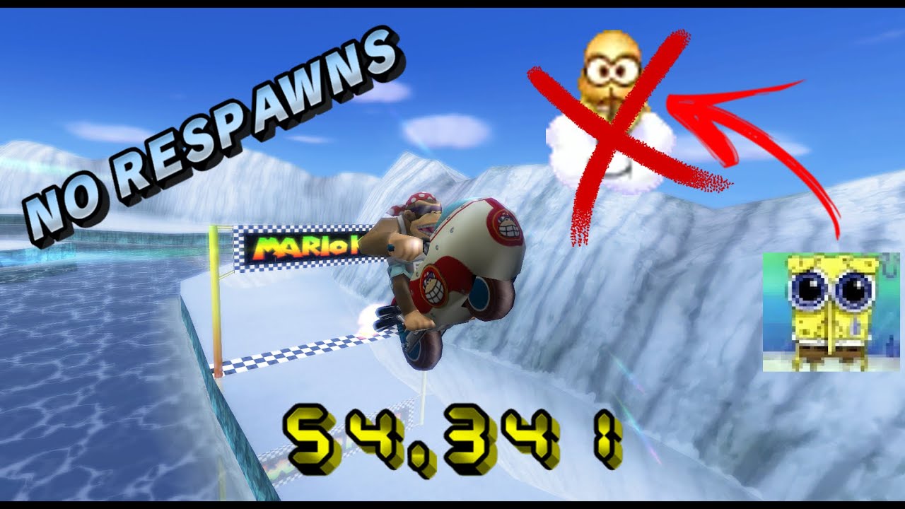 [MKW WR] N64 Sherbet Land (Glitch) - 54.341