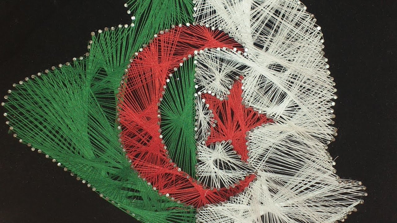 Drapeau Algérien                     علم الجزائر     Fil tendu