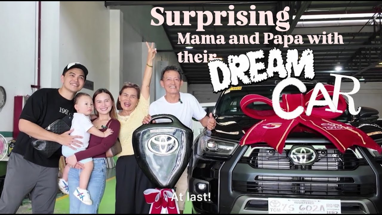 Surprising Mama and Papa with their DREAM CAR!