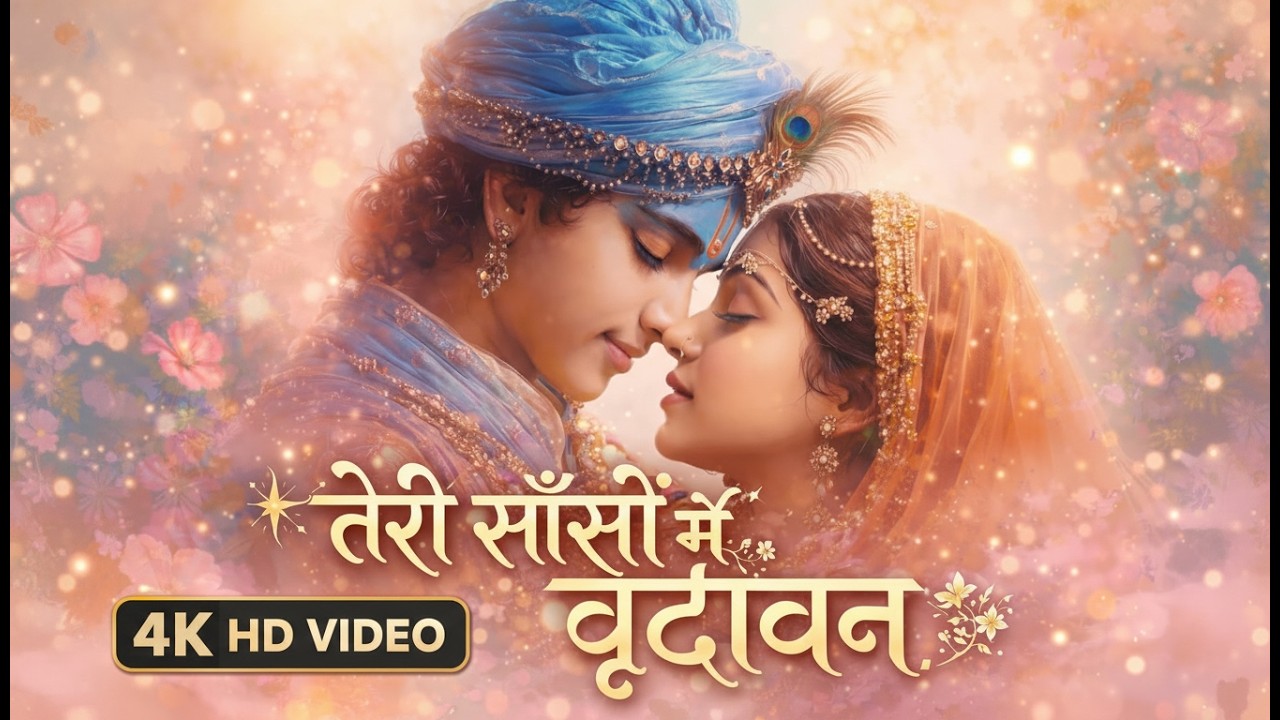 तेरी साँसों में वृंदावन | राधा कृष्ण प्रेम भजन | Special Divine Love Song 🌸| New Official 4K HD Song
