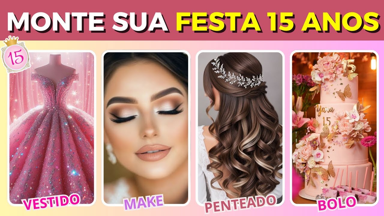 MONTE SUA FESTA DE 15 ANOS PERFEITA!🥳👑 JOGO DAS ESCOLHAS #giragiraquiz