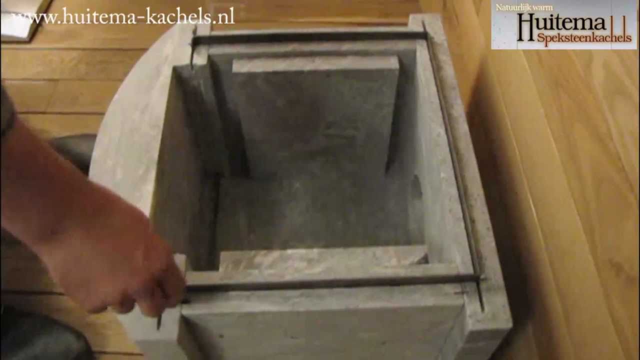 Opbouw van de Noorse speksteenkachel Jacob Light een houtkachel van speksteen