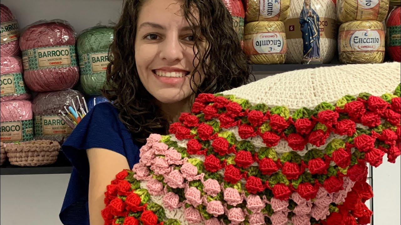 VLOG DE ENCOMENDA | Grande produção de americanos de crochê | Sousplat de crochê tulipas