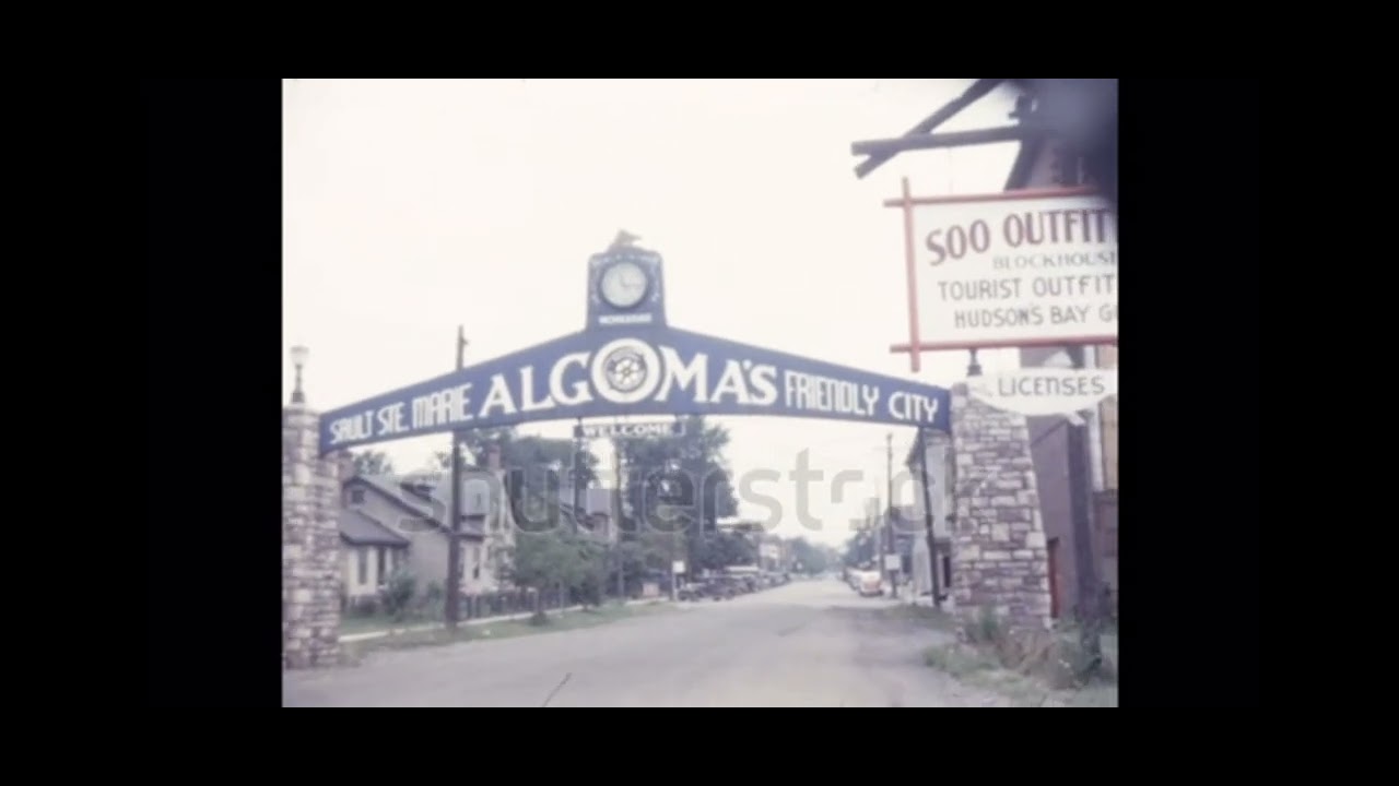 Short glimpse of the American Locks and Sault Ontario Rotary Welcome Arch
