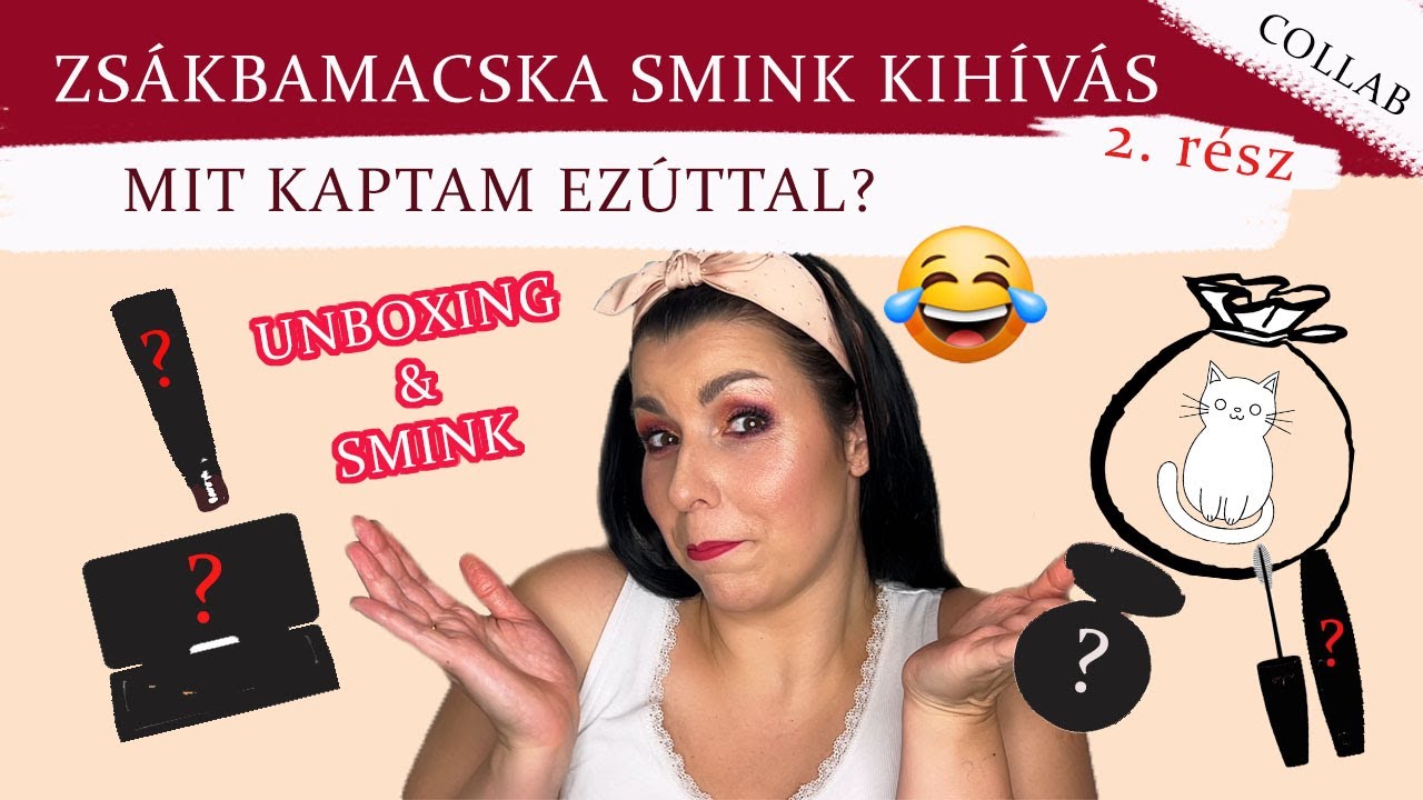 ZSÁKBAMACSKA SMINK KIHÍVÁS 2. rész | Vajon mit kaptam ezúttal? / Collab IldikoBeauty-val /
