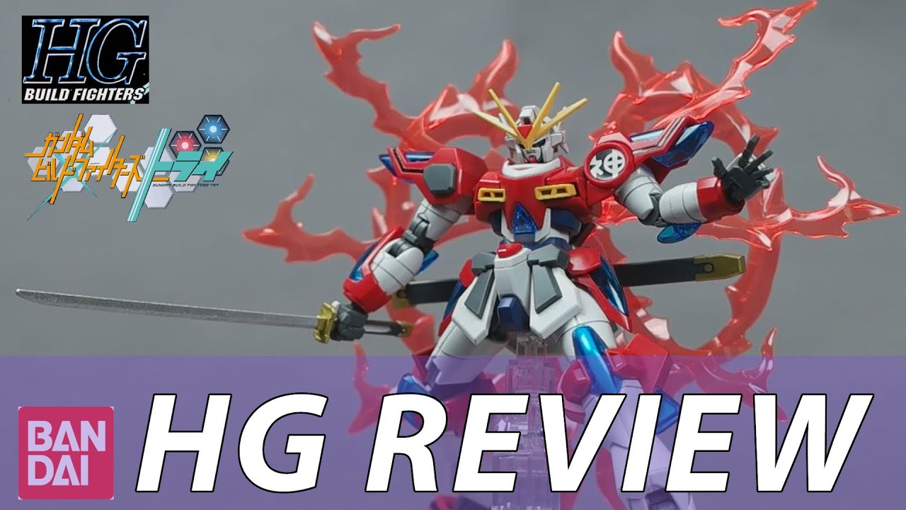 HG Kamiki Burning Gundam Review 1/144 Build Fighters