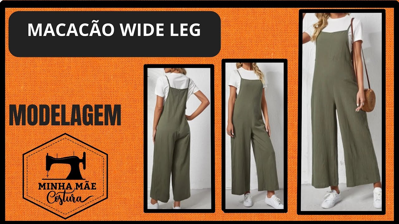 MACACÃO WIDE LEG - PASSO A PASSO DA MODELAGEM