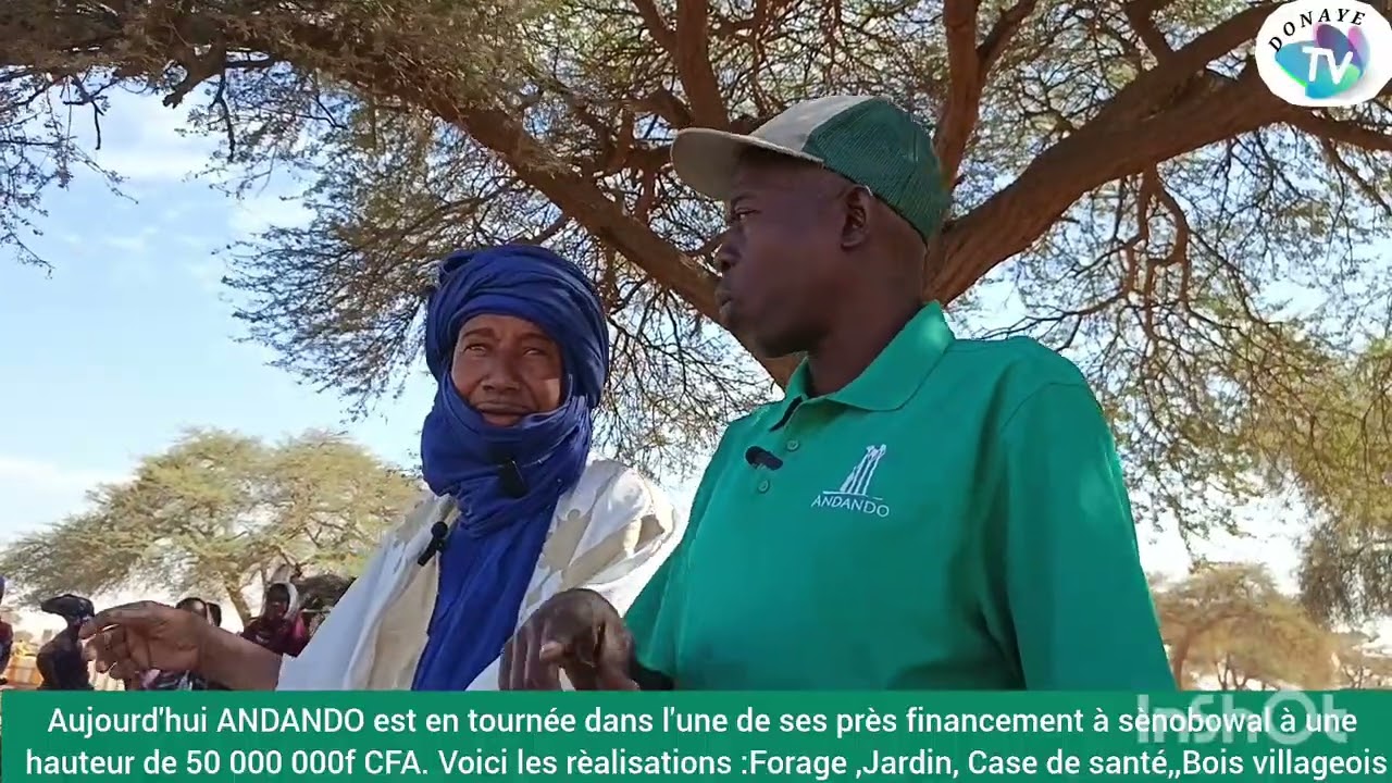 Aujourd'hui ANDANDO est en tournée dans l'une de ses financement à sènobowal (Commune Ndiayéne). 