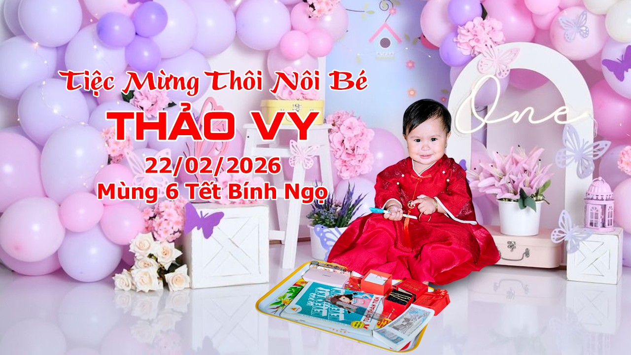 Tiệc mừng thôi nôi bé Thảo Vy - Đại lý Bia Phước Sóc Trăng
