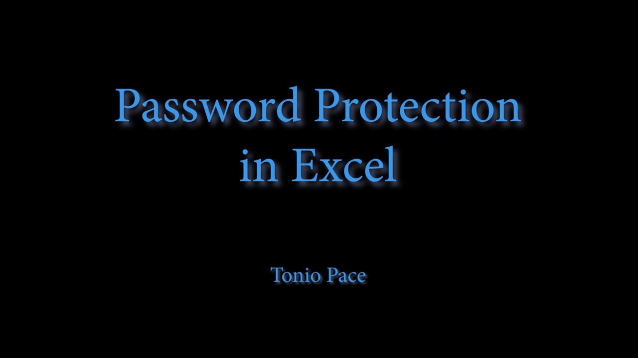 E9 1 ExcelPasswordProtection