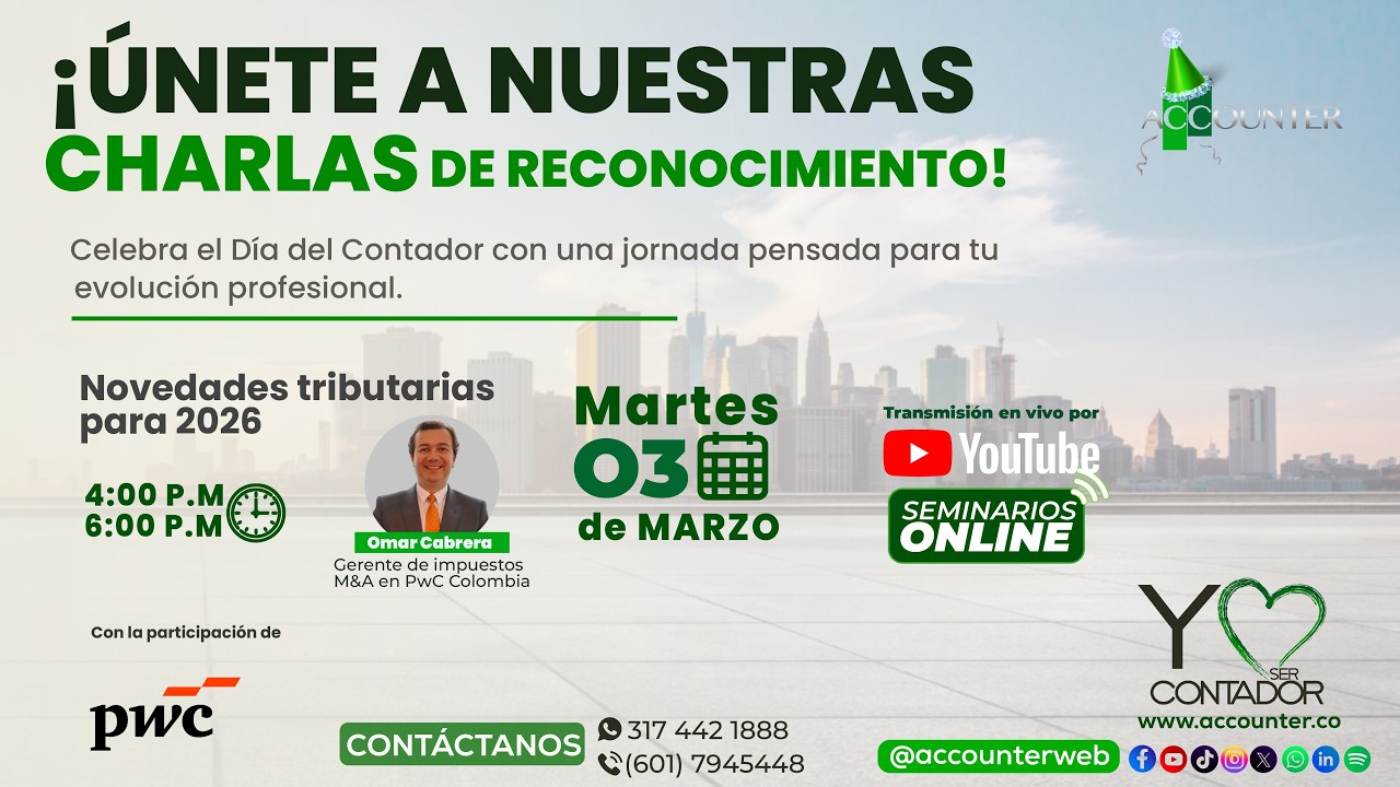 #DíaDelContador Novedades Tributarias para 2026: Perspectivas y Evolución Profesional