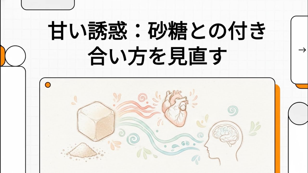 甘い誘惑 : 砂糖との付き合い方を見直す
