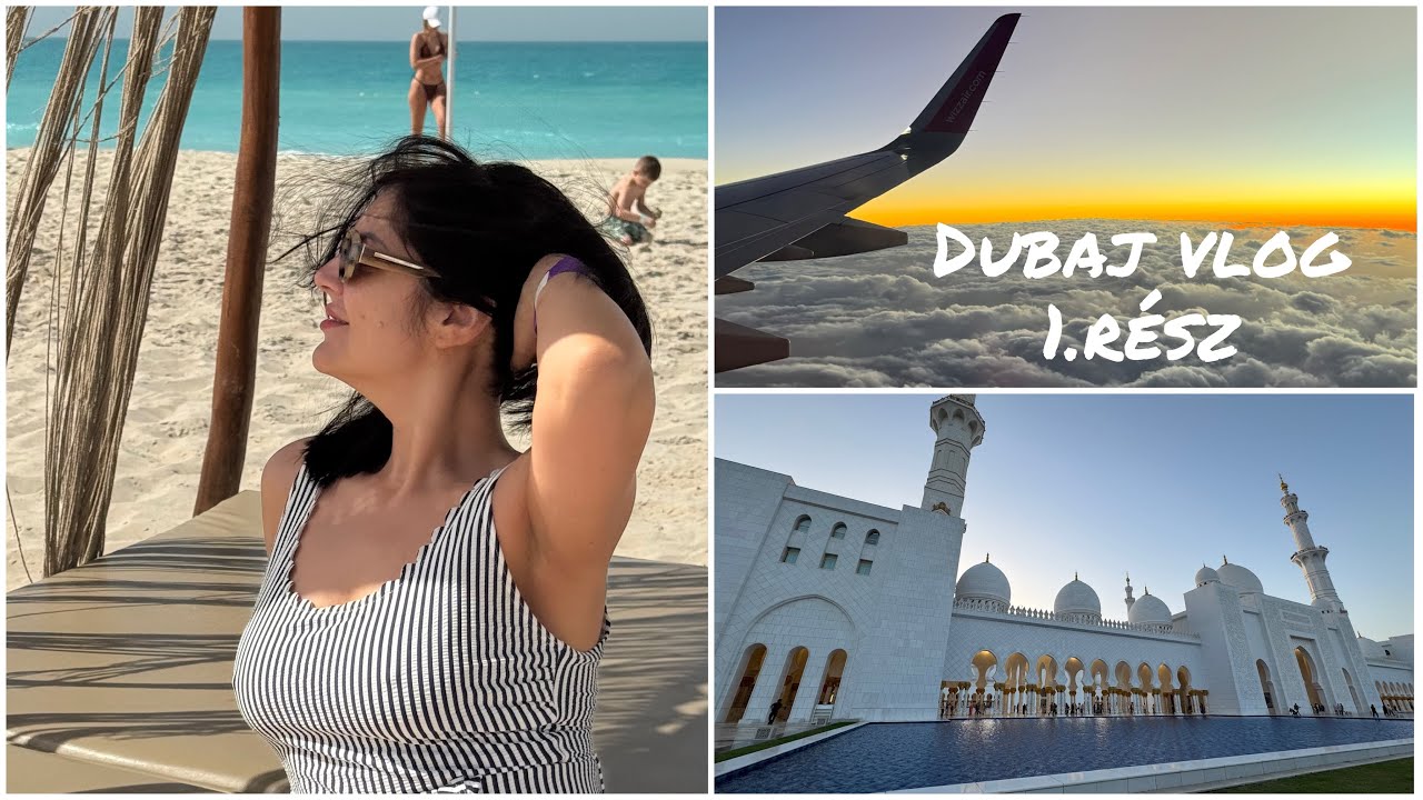 Abu Dhabi 🌇| Kai Beach 🌊| Sheikh Z. mecset 🕌| Yas Mall 🛍️
