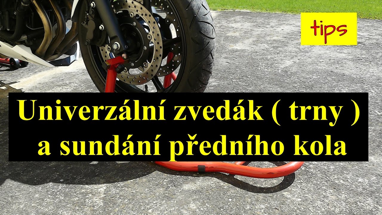 Univerzální zvedák (trny) a sundání předního kola ( CZ )