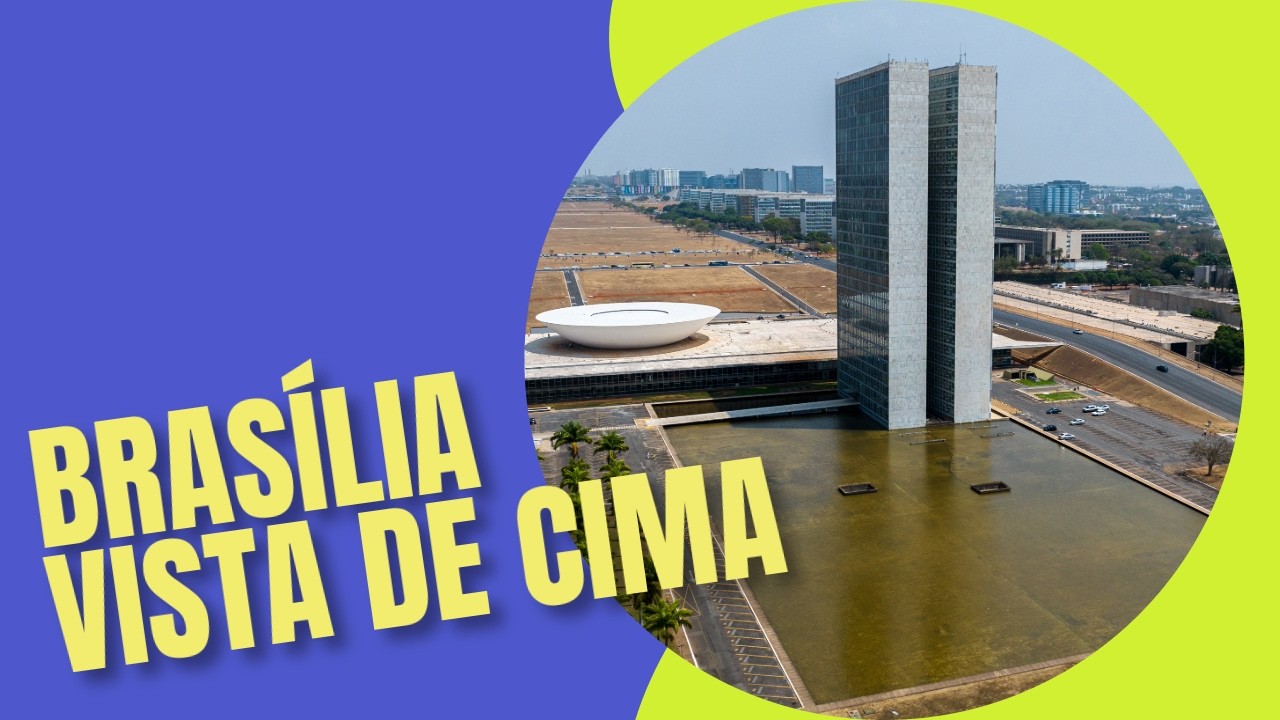 Brasilia Vista de Cima -  mostrando o centro do poder.