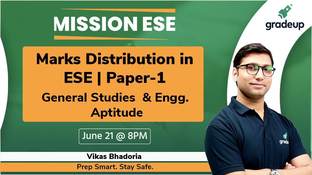 Marks Distribution in ESE Paper 1 | General Science & Aptitude for ESE Exam
